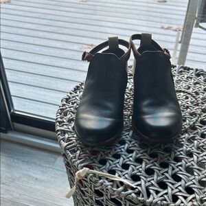Naot Dark Leather Ankle Booties